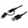 STARTECH CABLE 1M APPLE LIGHTNING O MICRO USB A US