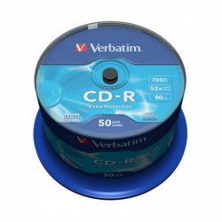 CD-R VERBATIM 700MB 52X(TARRINA 50 UNIDADES)