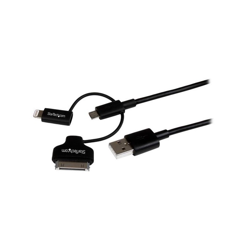 STARTECH CABLE 1M LIGHTNING, DOCK 30 PINES O MICRO