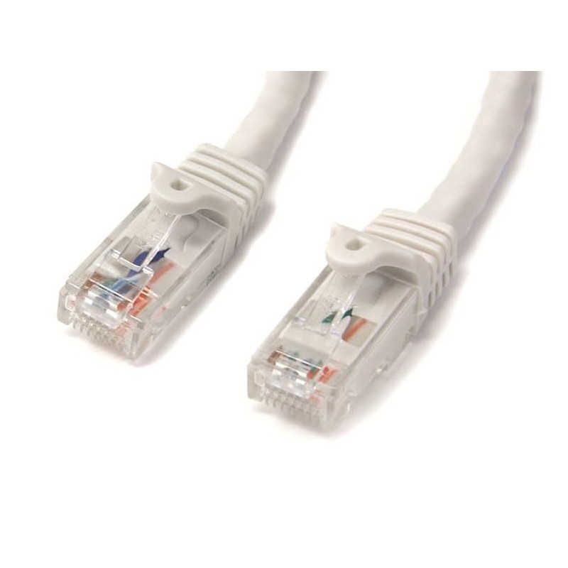 STARTECH CABLE RED ETH. CAT6 SIN ENGANCHE 5M BLANC