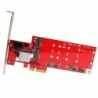 STARTECH TARJETA PCI-E 2X SSD NGFF M.2 2X SATA