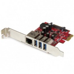 STARTECH TARJETA PCI-E HUB USB 3.0 COMBO RED